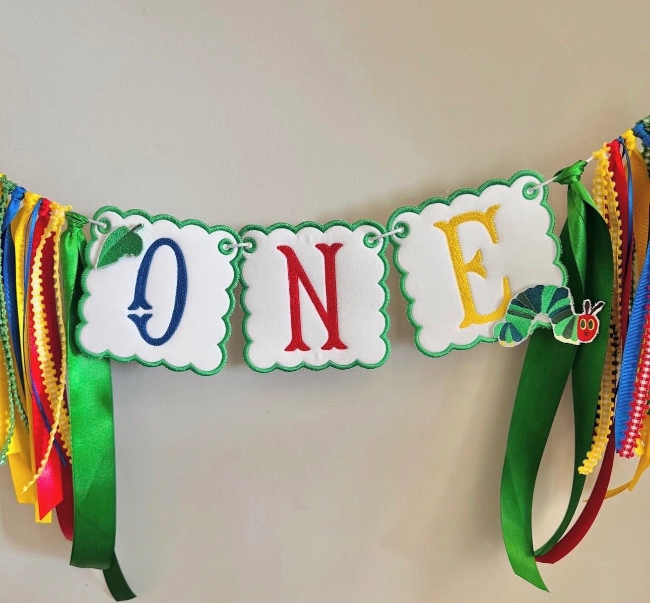 HUNGRY CATERPILLAR BIRTHDAY BANNER