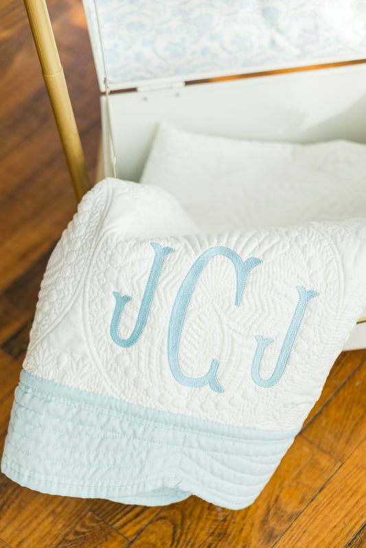 HEIRLOOM MONOGRAM BABY BLANKET