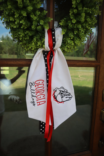 GEORGIA BULLDOG WREATH SASH