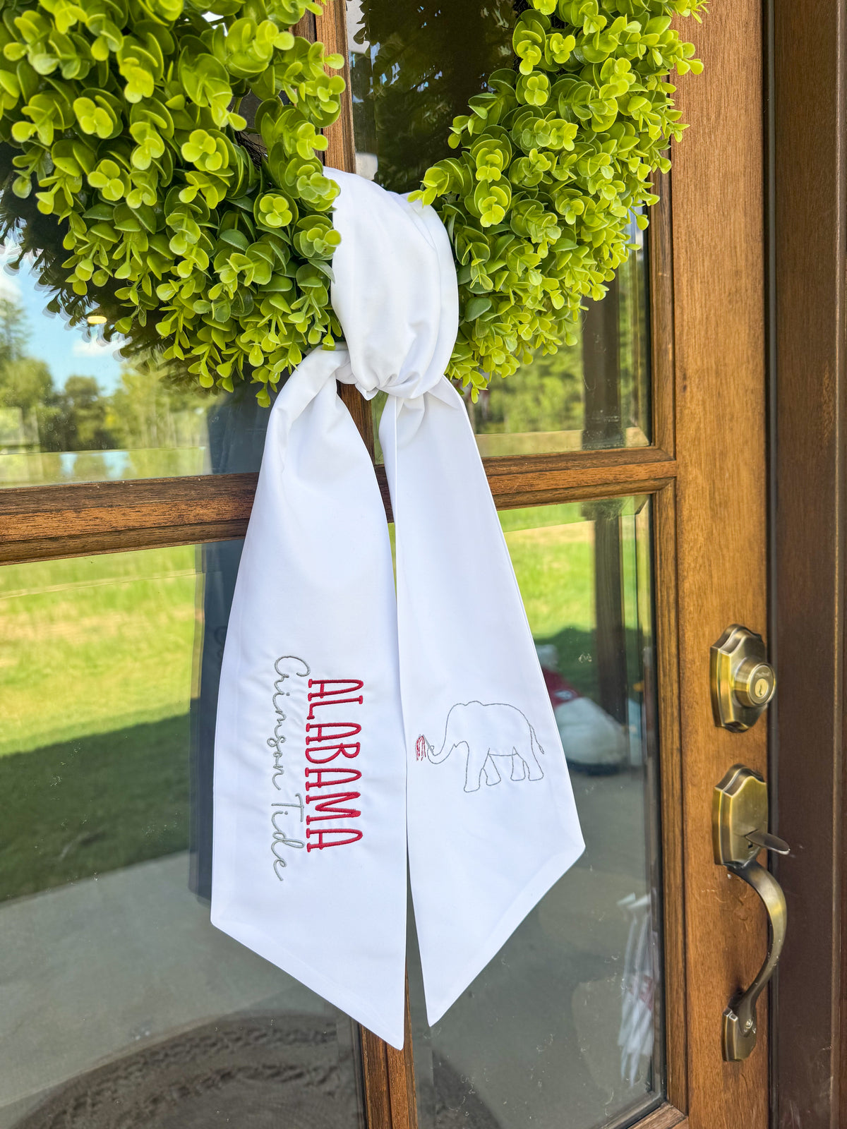 ALABAMA CRIMSON TIDE WREATH SASH