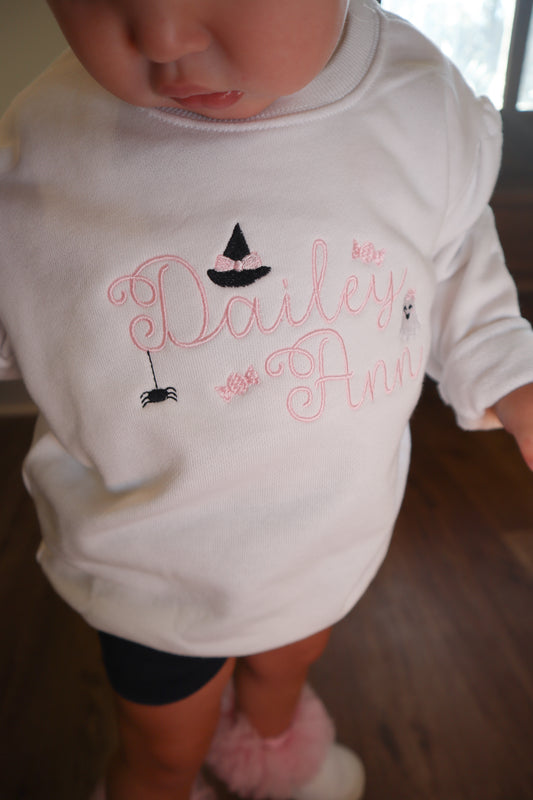 BOO AND BOWS SWEATSHIRT
